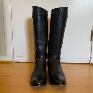 Black leather Frye boots
